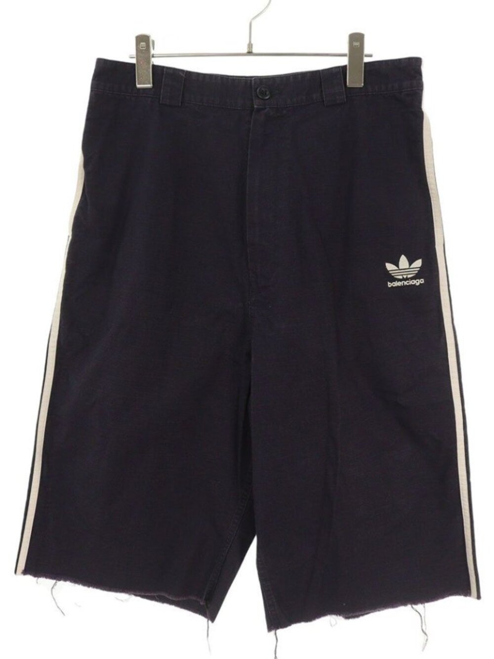 Balenciaga Logo Embroidery Cutoff Shorts XS